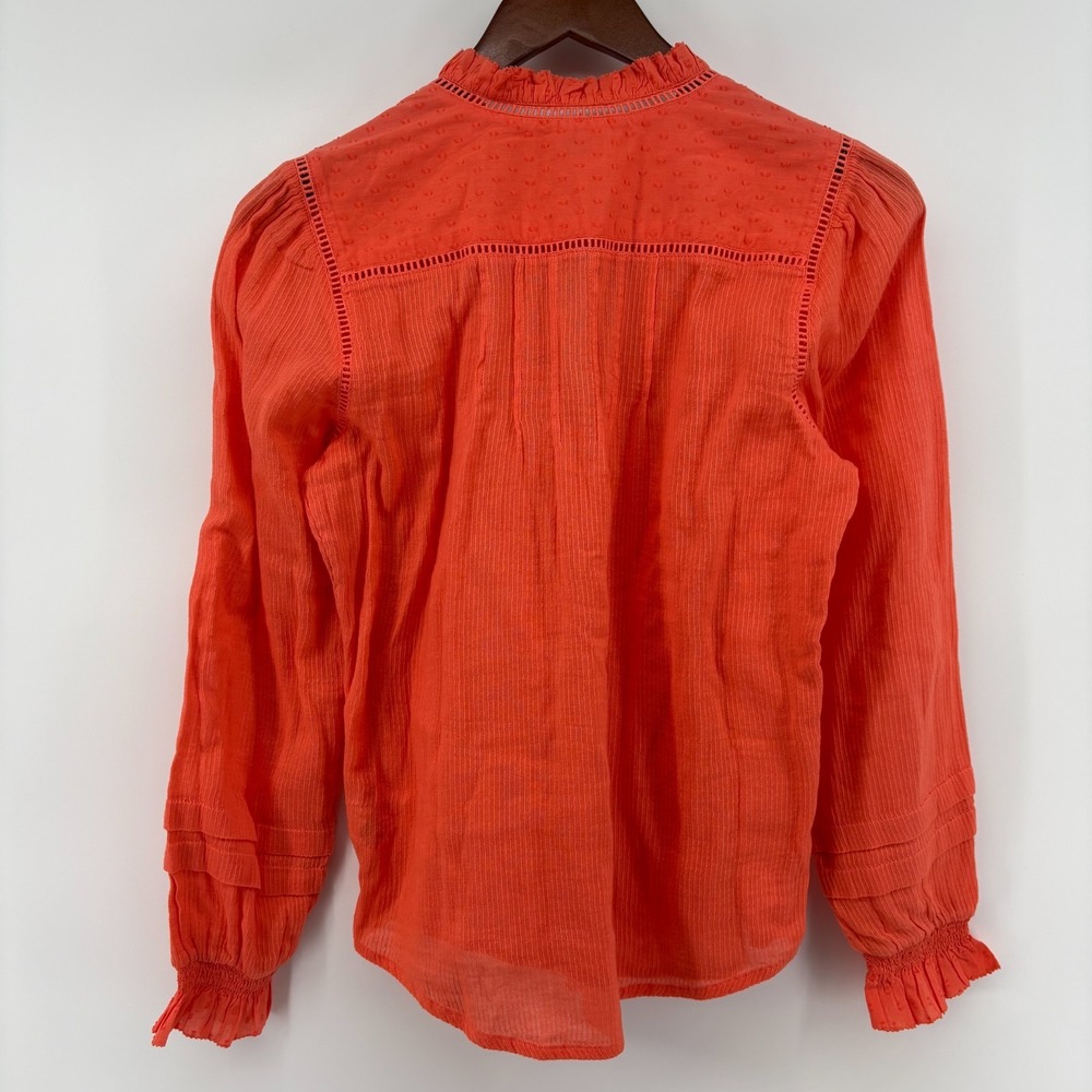 Faherty Willa Ruffle Blouse XS - Picture 5 of 10